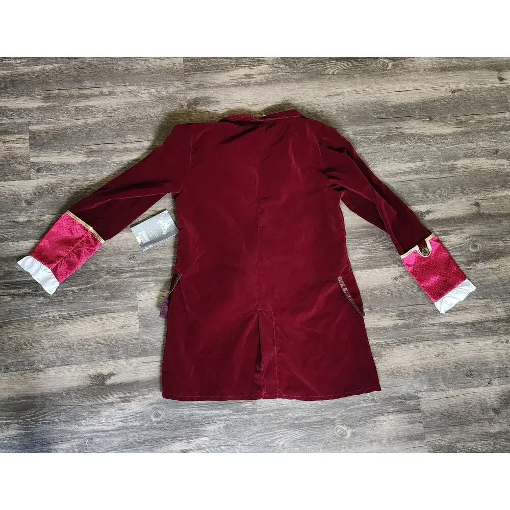 NEW! Disney Captain Hook Jacket Halloween Costume Cosplay Size 9/10 Peter Pan